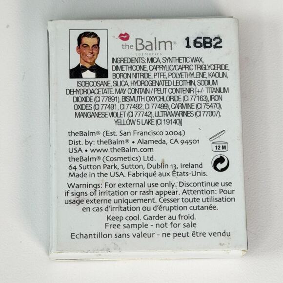 The Balm Meet Matt(e) Trimony Eye Shadow 16B2 Brown Travel .018 oz .5g New - Picture 5 of 6